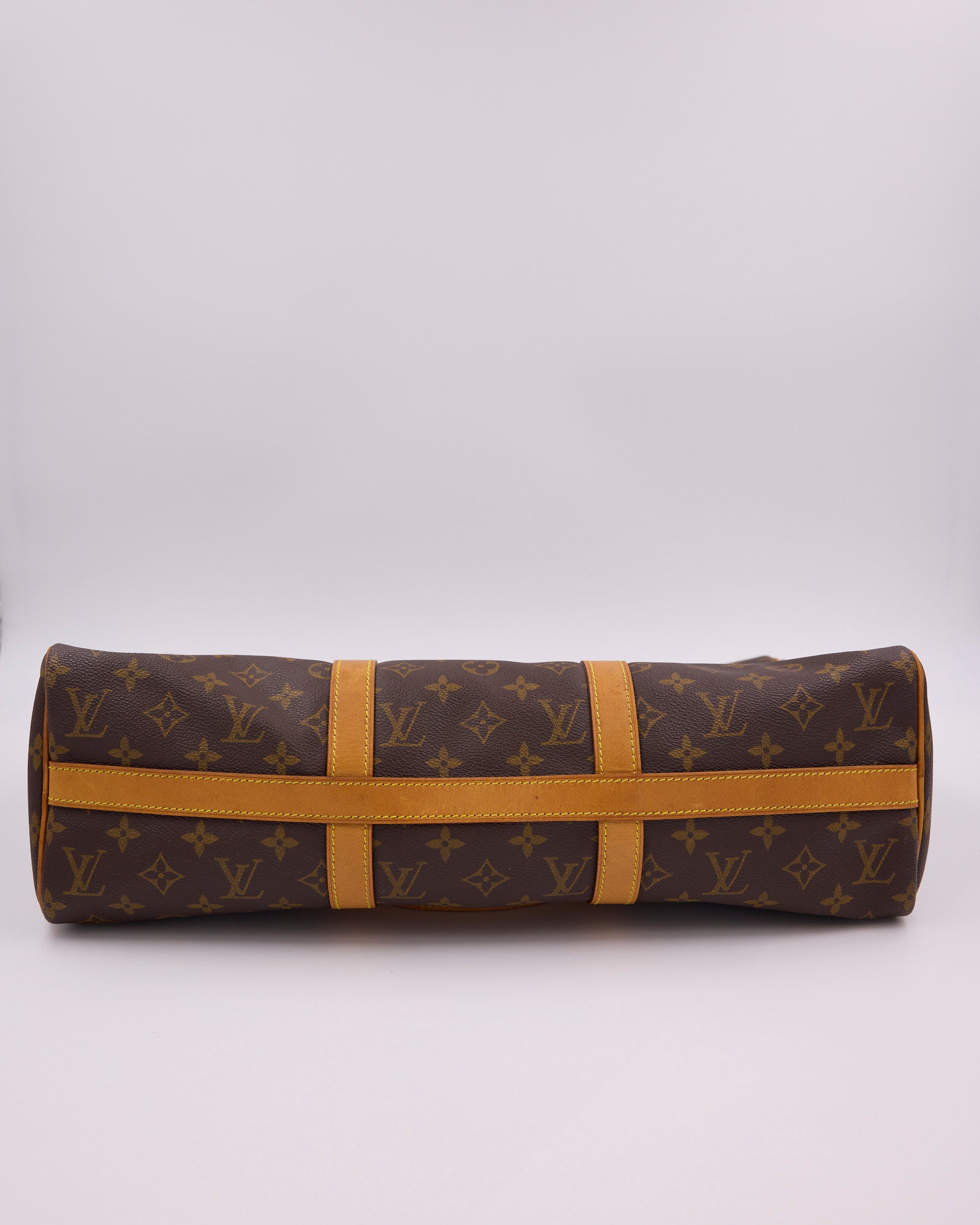 LOUIS VUITTON Flanerie Monogram Canvas, braune Designerhandtasche mit Monogramm und Lederriemen