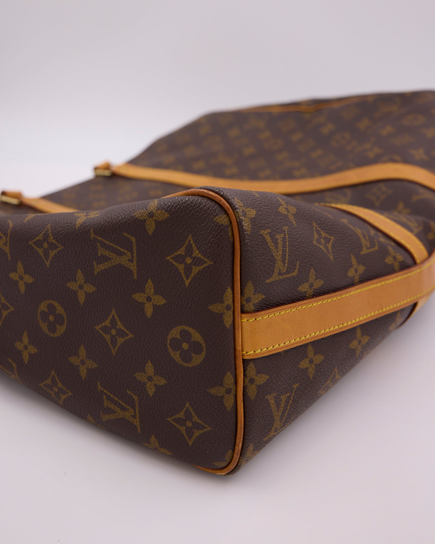 LOUIS VUITTON Flanerie Monogram Canvas, braune Tasche mit Monogramm und Schulterriemen