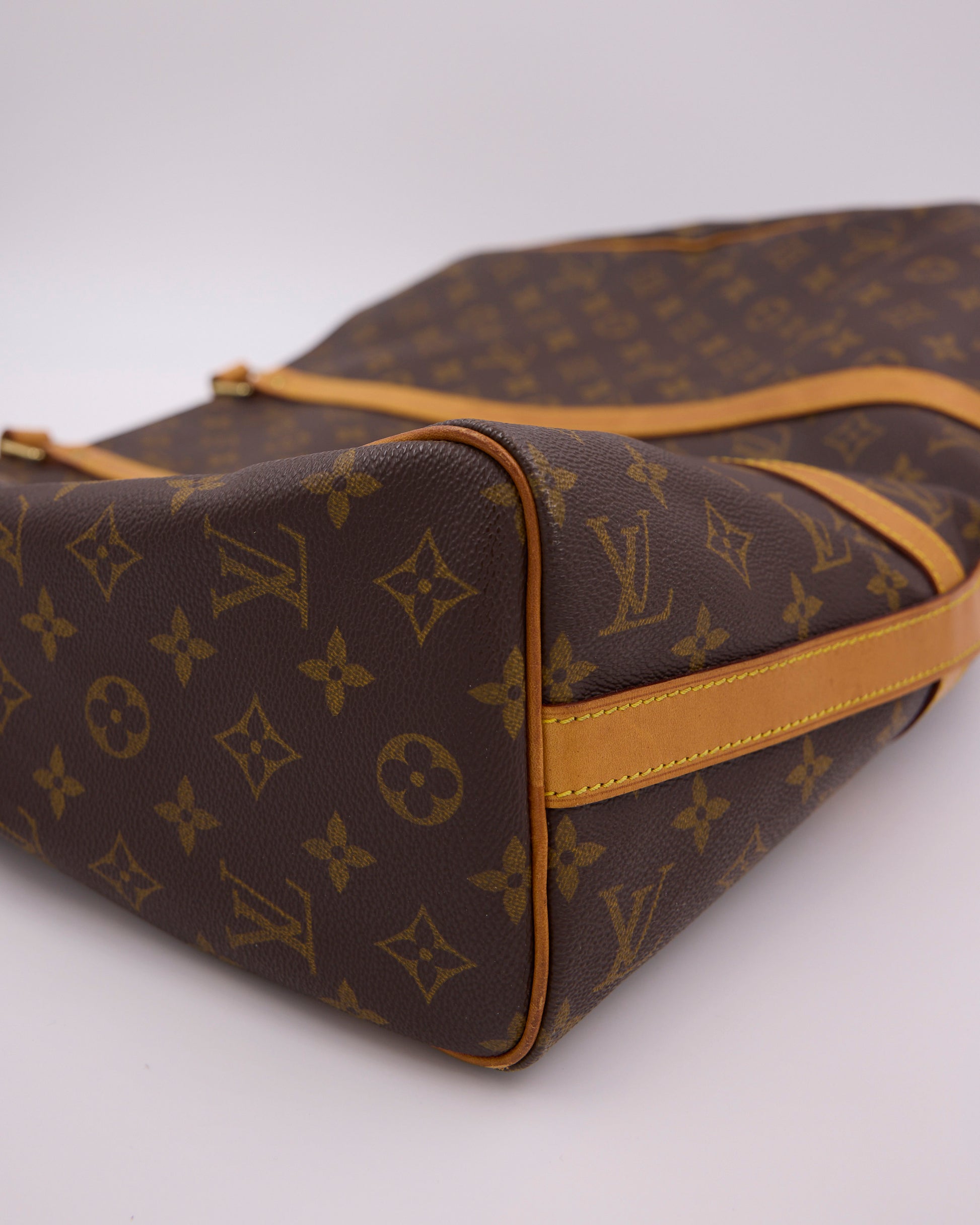 LOUIS VUITTON Flanerie Monogram Canvas, braune Tasche mit Monogramm und Schulterriemen