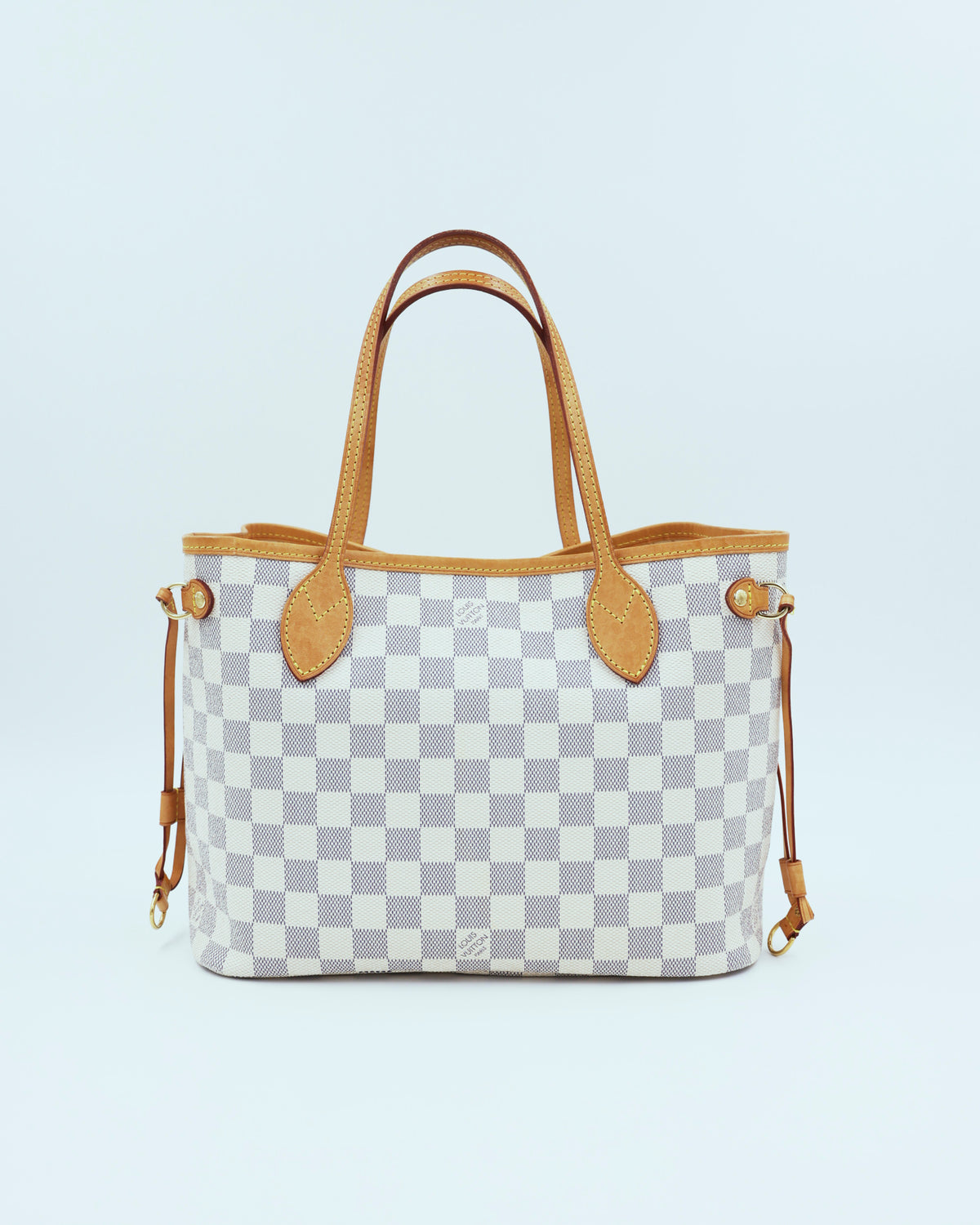 LOUIS VUITTON Neverfull PM Damier Azur elegante Secondhand Designerhandtasche