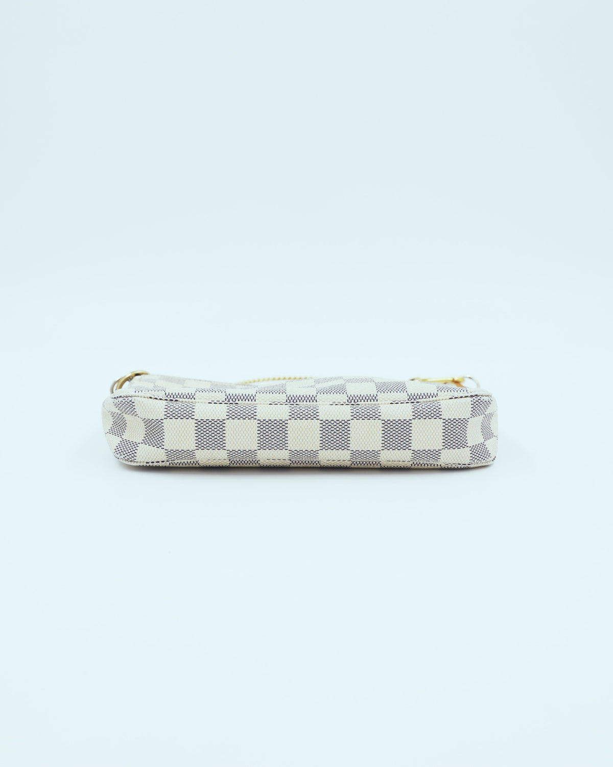 LOUIS VUITTON Pochette Accessoires Damier Azur kompakte Designer Clutch mit Reissverschluss
