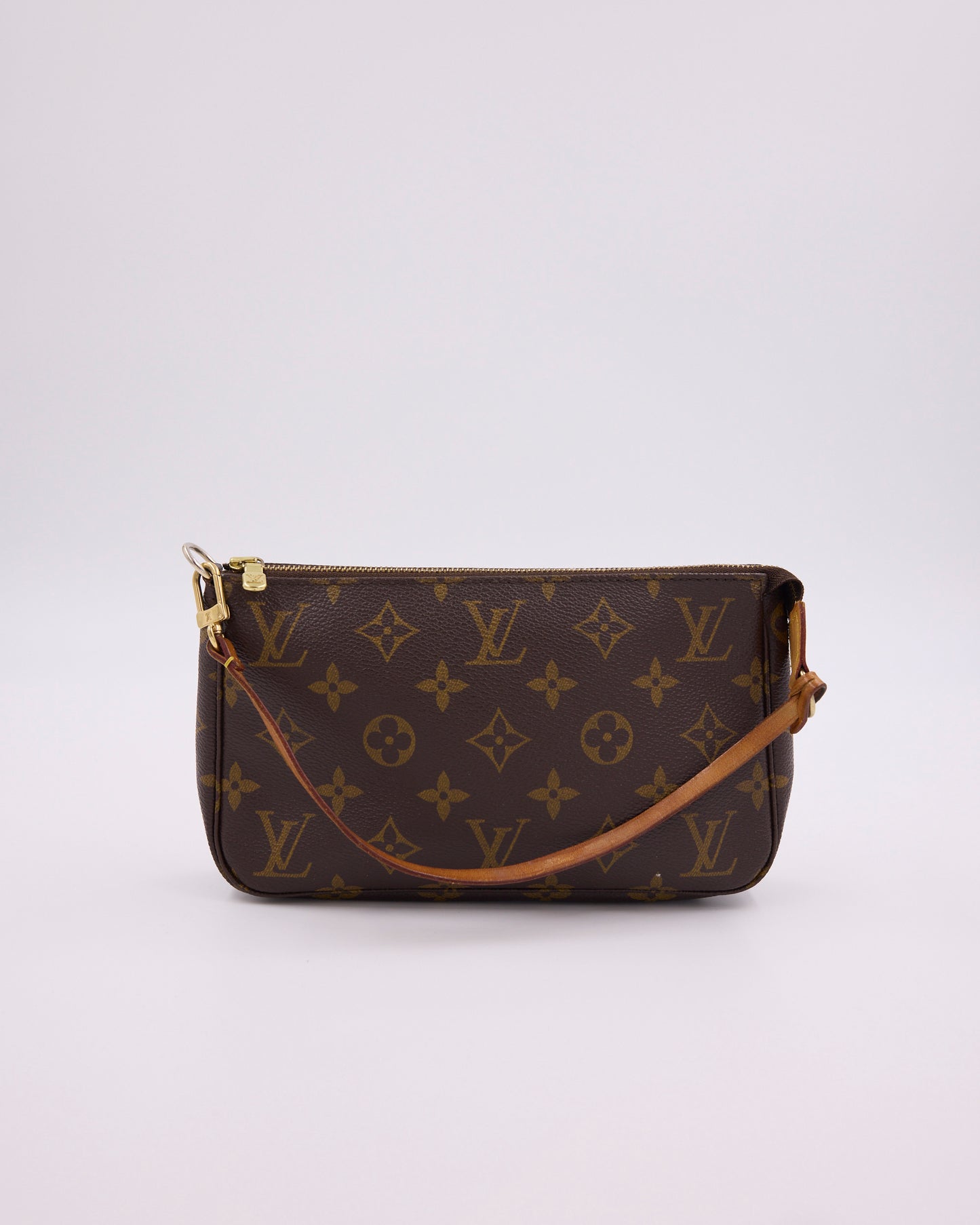 LOUIS VUITTON Pochette Accessoires Monogram Canvas, authentische Designerhandtasche aus zweiter Hand