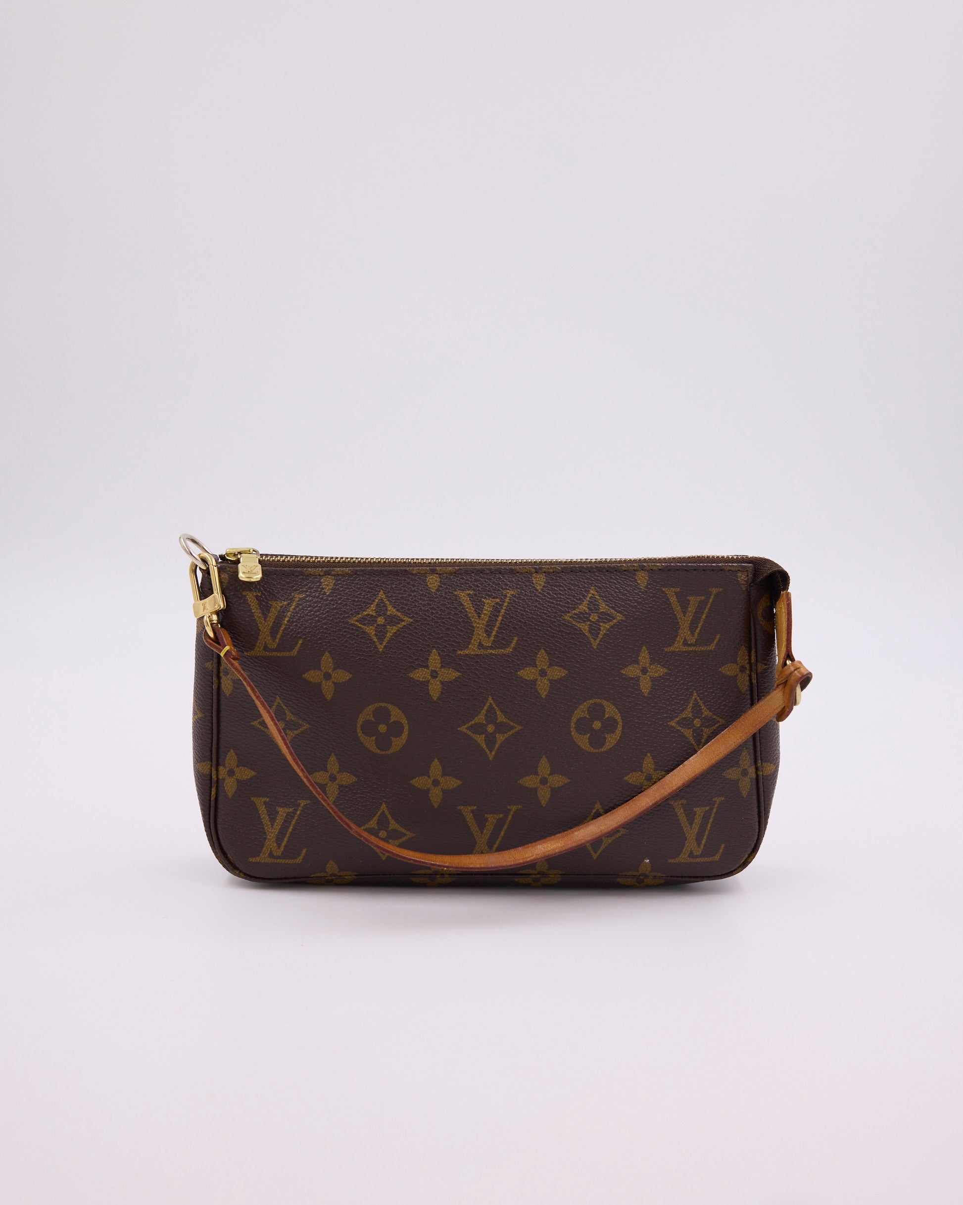 LOUIS VUITTON Pochette Accessoires Monogram Canvas, authentische Designerhandtasche aus zweiter Hand