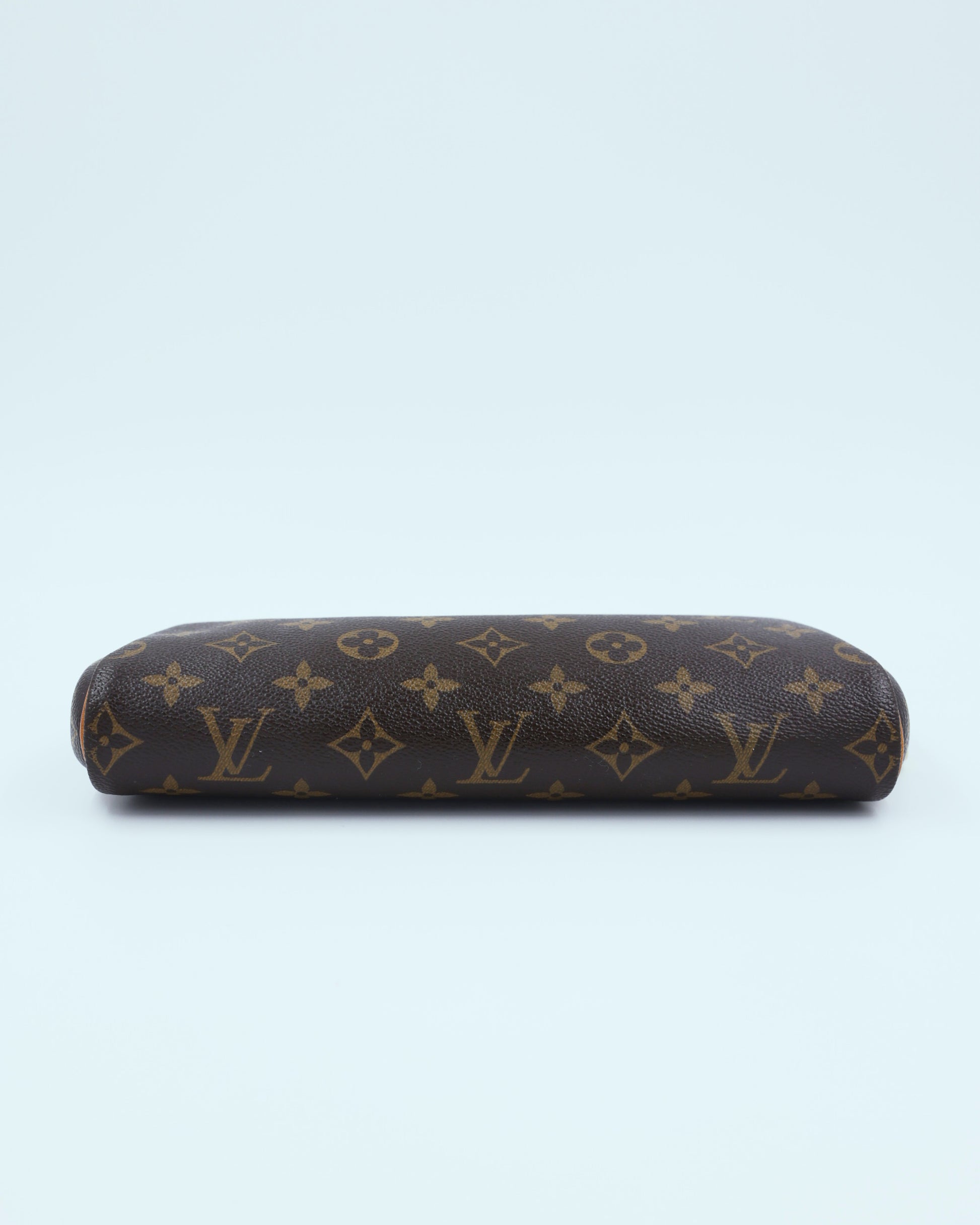 LOUIS VUITTON Pochette Eva Monogram Canvas, authentische Designer-Clutch aus Monogram-Canvas