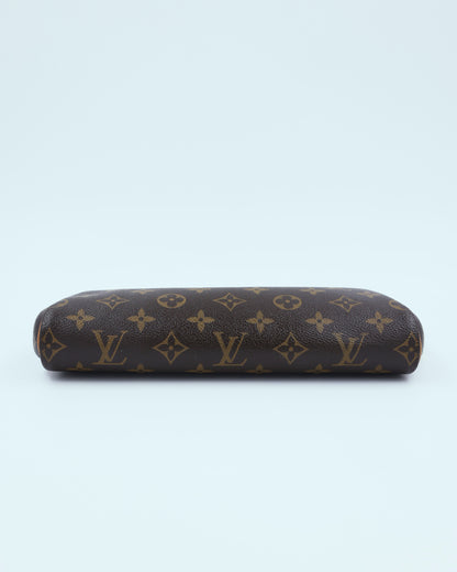 LOUIS VUITTON Pochette Eva Monogram Canvas, authentische Designer-Clutch aus Monogram-Canvas