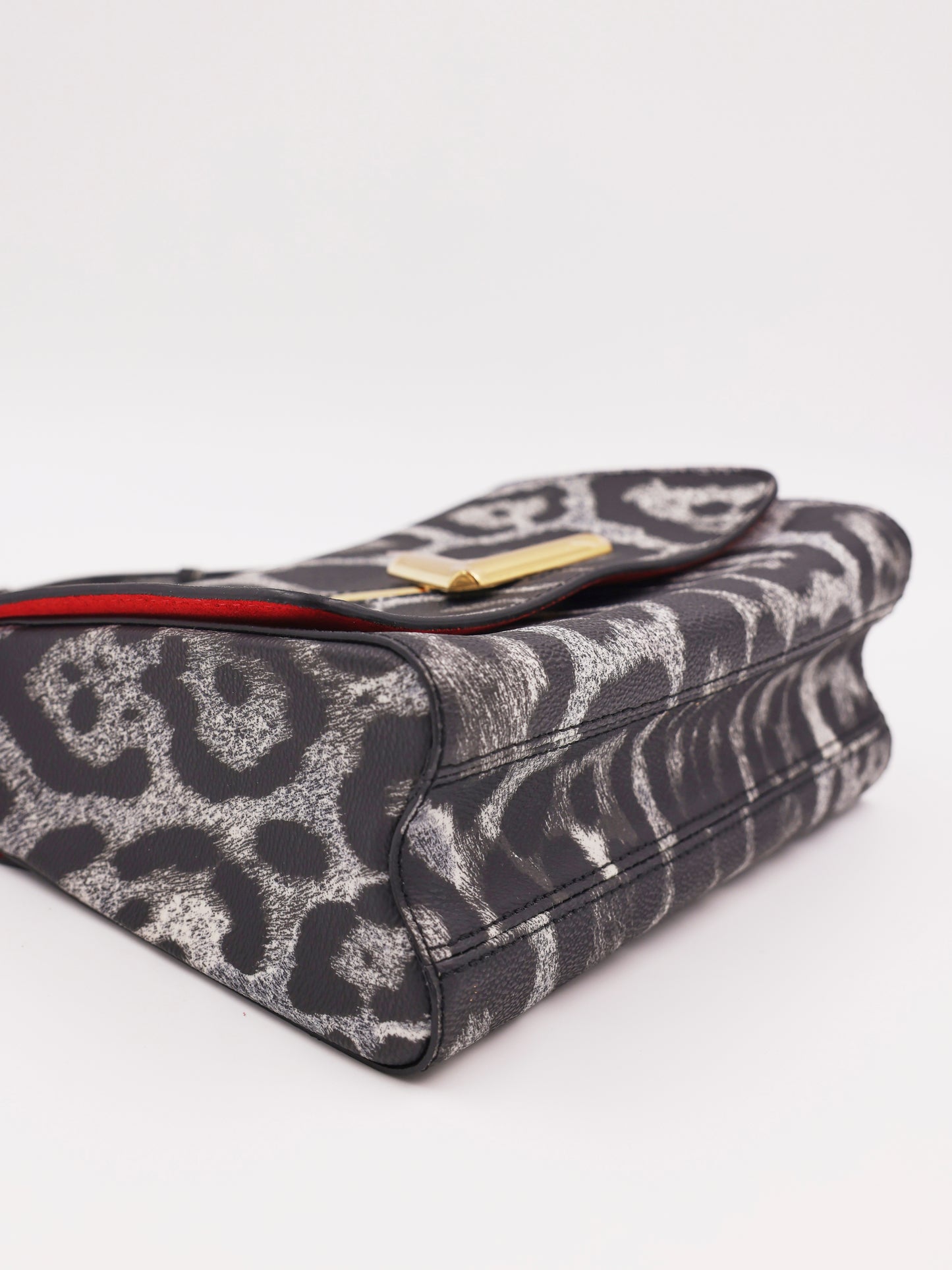 LOUIS VUITTON Twist MM Cat Print Gris, graue Designerhandtasche mit Katzenmuster