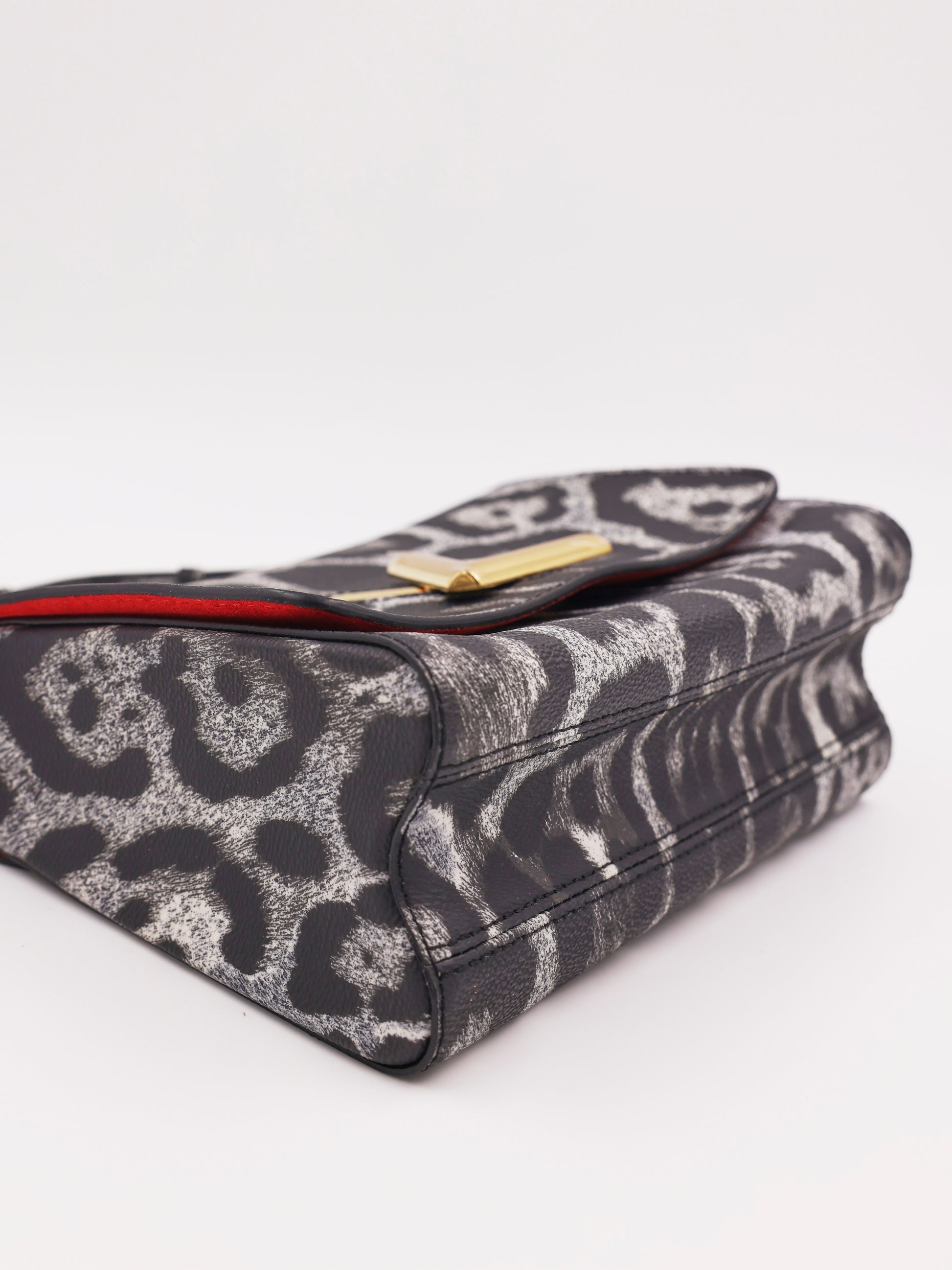 LOUIS VUITTON Twist MM Cat Print Gris, graue Designerhandtasche mit Katzenmuster