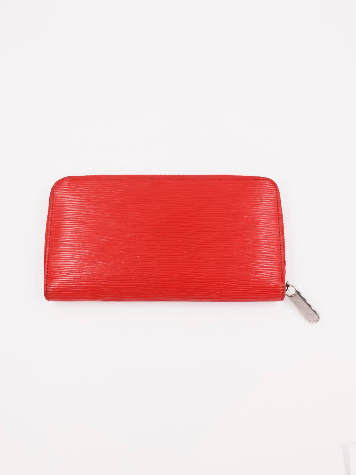 LOUIS VUITTON Zippy Epi rot, rotes Designer-Portemonnaie aus strukturiertem Epi-Leder