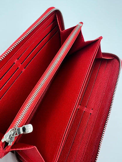 LOUIS VUITTON Zippy Epi rot rote Designer Geldbörse mit mehreren Kartenfächern und Reißverschluss