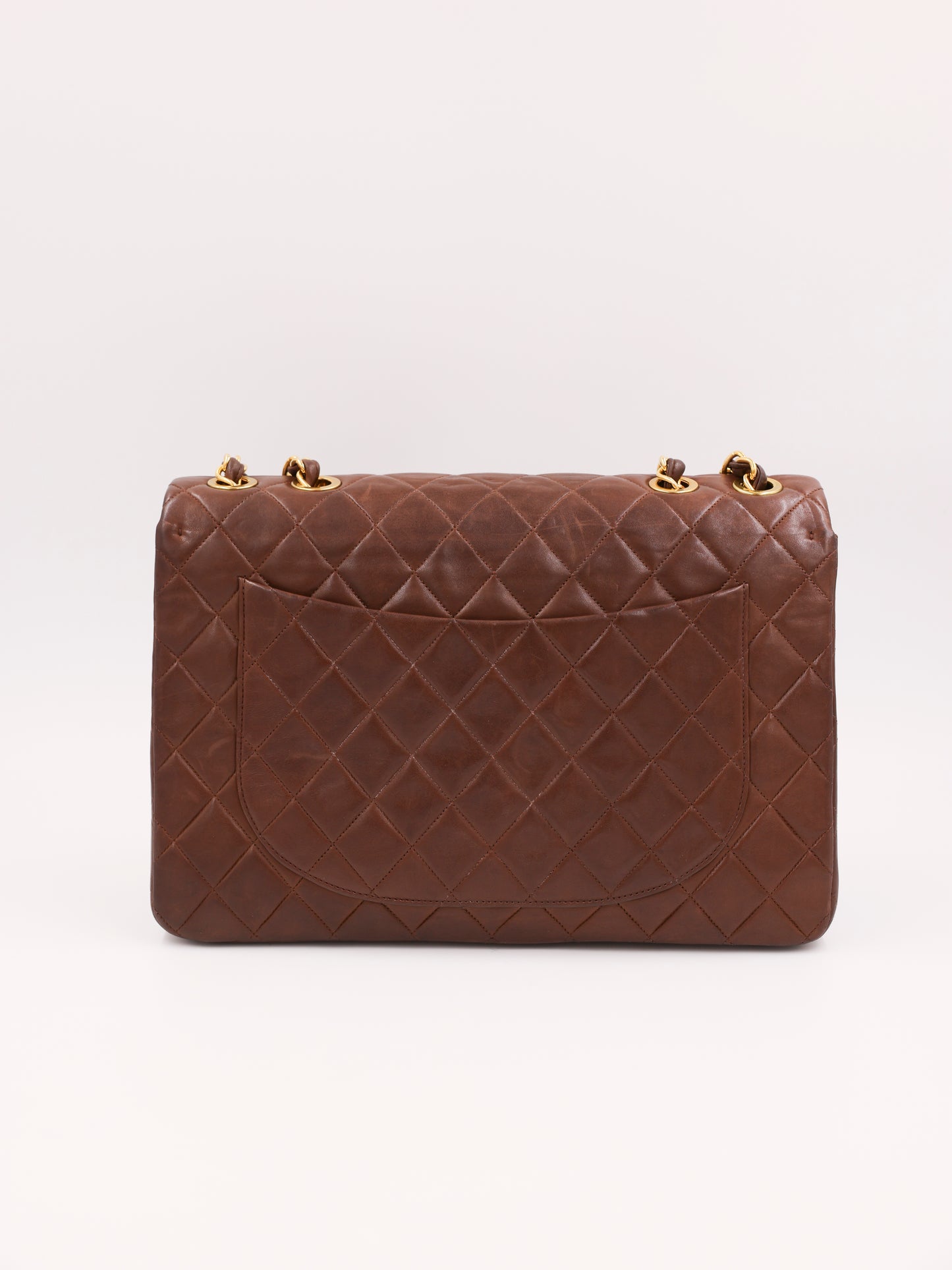 CHANEL Timeless Flap Bag Maxi schoko GHW