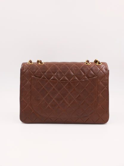 CHANEL Timeless Flap Bag Maxi schoko GHW