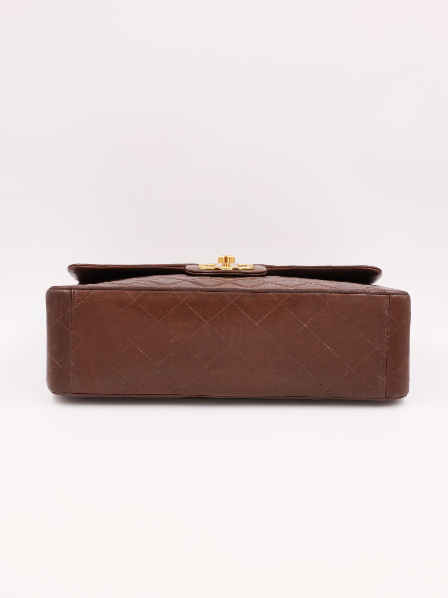 CHANEL Timeless Flap Bag Maxi schoko GHW