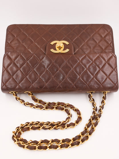 CHANEL Timeless Flap Bag Maxi schoko GHW