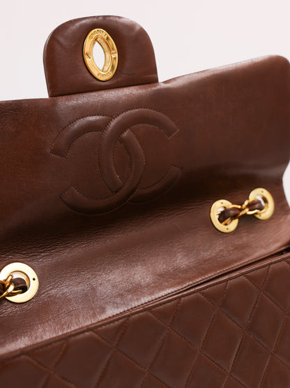 CHANEL Timeless Flap Bag Maxi schoko GHW