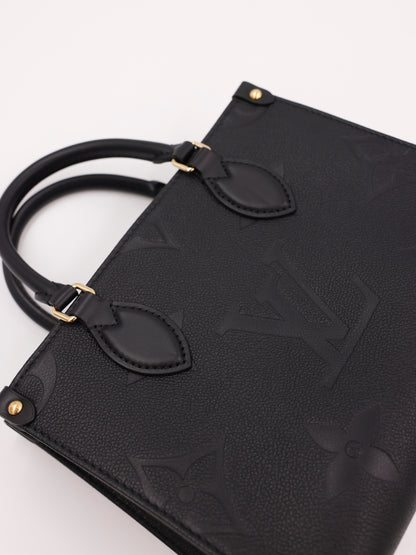 LOUIS VUITTON OnTheGo PM Monogram Empreinte schwarz