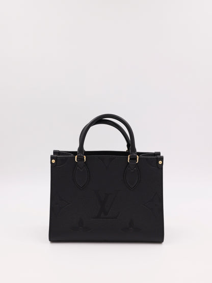 LOUIS VUITTON OnTheGo PM Monogram Empreinte schwarz