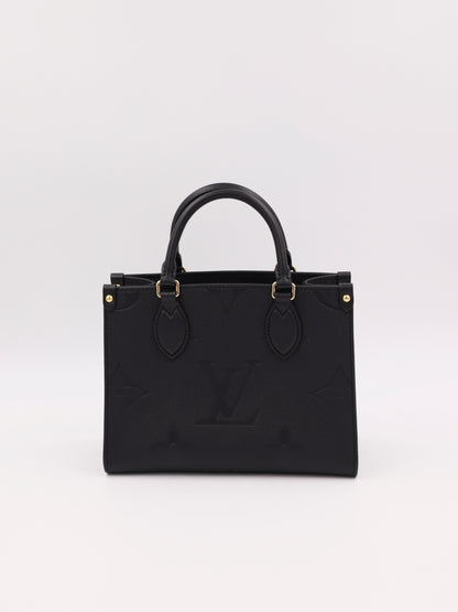 LOUIS VUITTON OnTheGo PM Monogram Empreinte schwarz