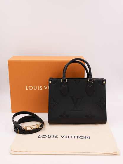LOUIS VUITTON OnTheGo PM Monogram Empreinte schwarz