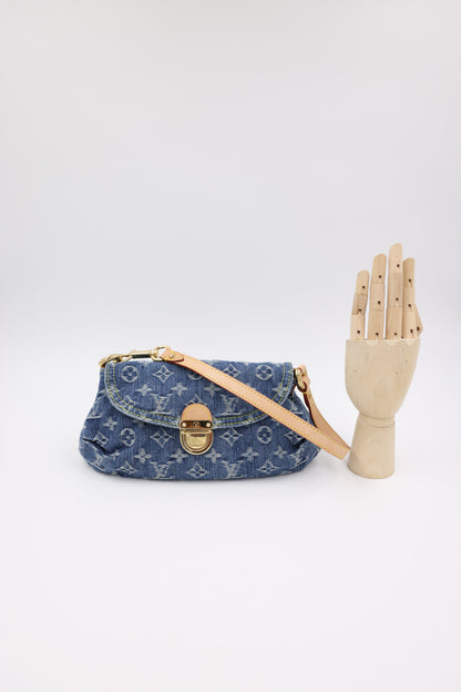 LOUIS VUITTON Mini Pleaty Monogram Denim