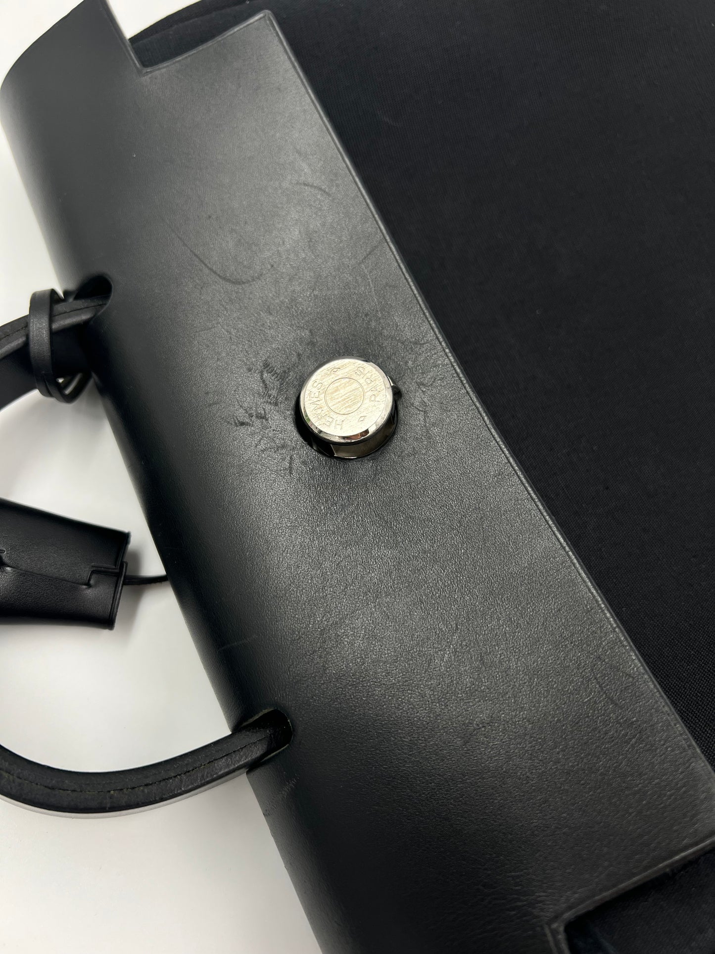 HERMÈS Herbag 31 Zip schwarz PHW
