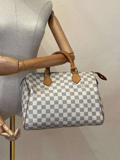 LOUIS VUITTON Speedy 30 Damier Azur - Clutch & Macarons - DU5019 - Clutch & Macarons - 