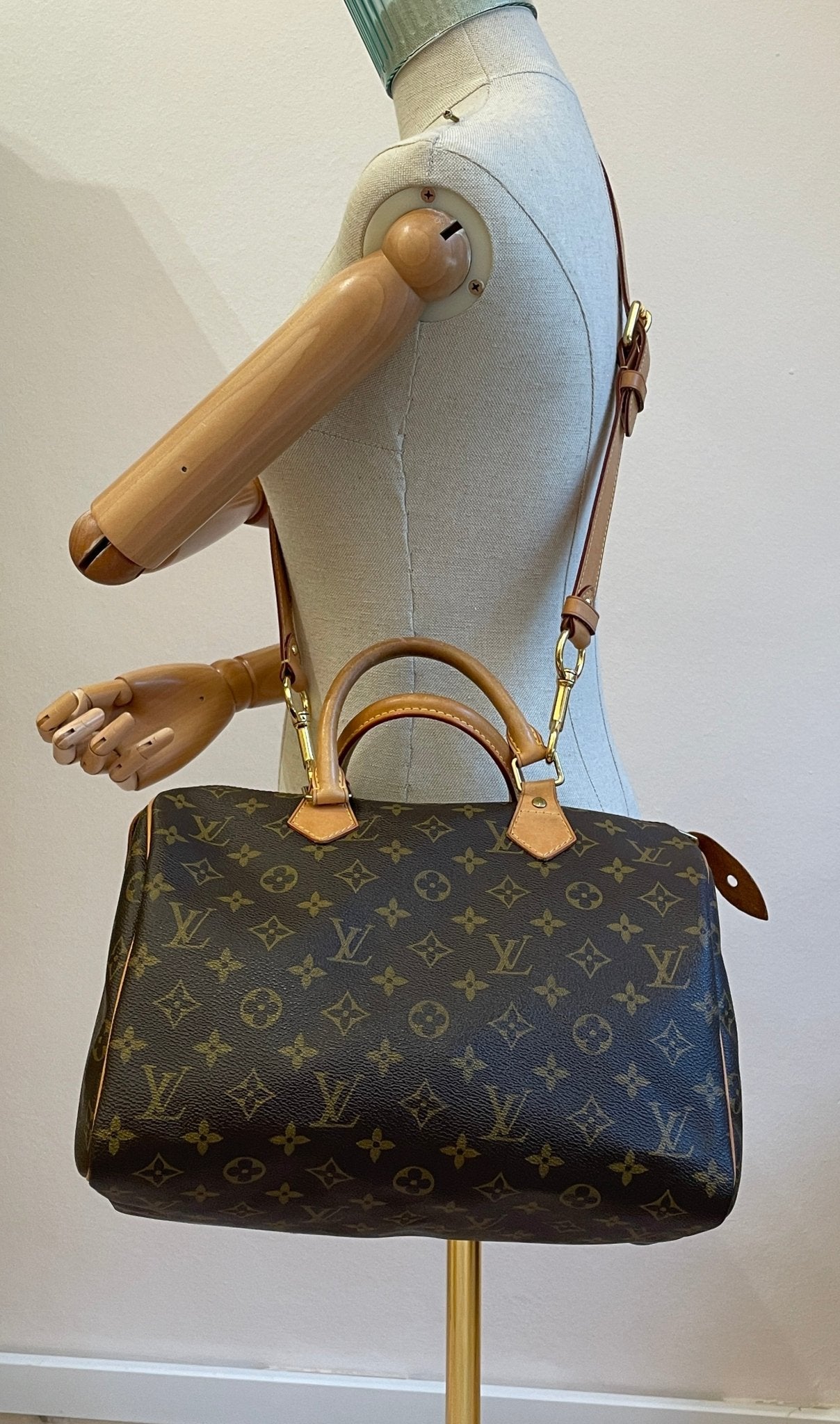 LOUIS VUITTON Speedy 30 Monogram Canvas mit Schulterriemen - Clutch & Macarons - TR0192 - Clutch & Macarons - 