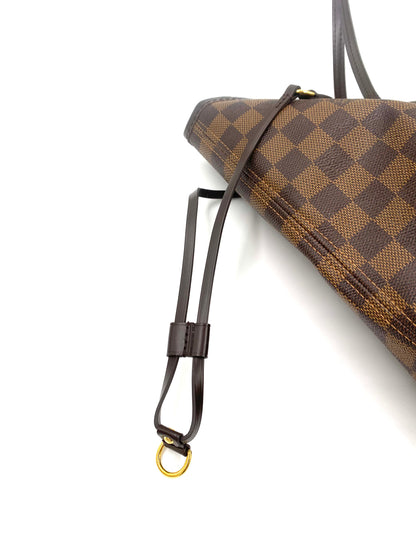 LOUIS VUITTON Neverfull MM mit Pochette Damier ebene