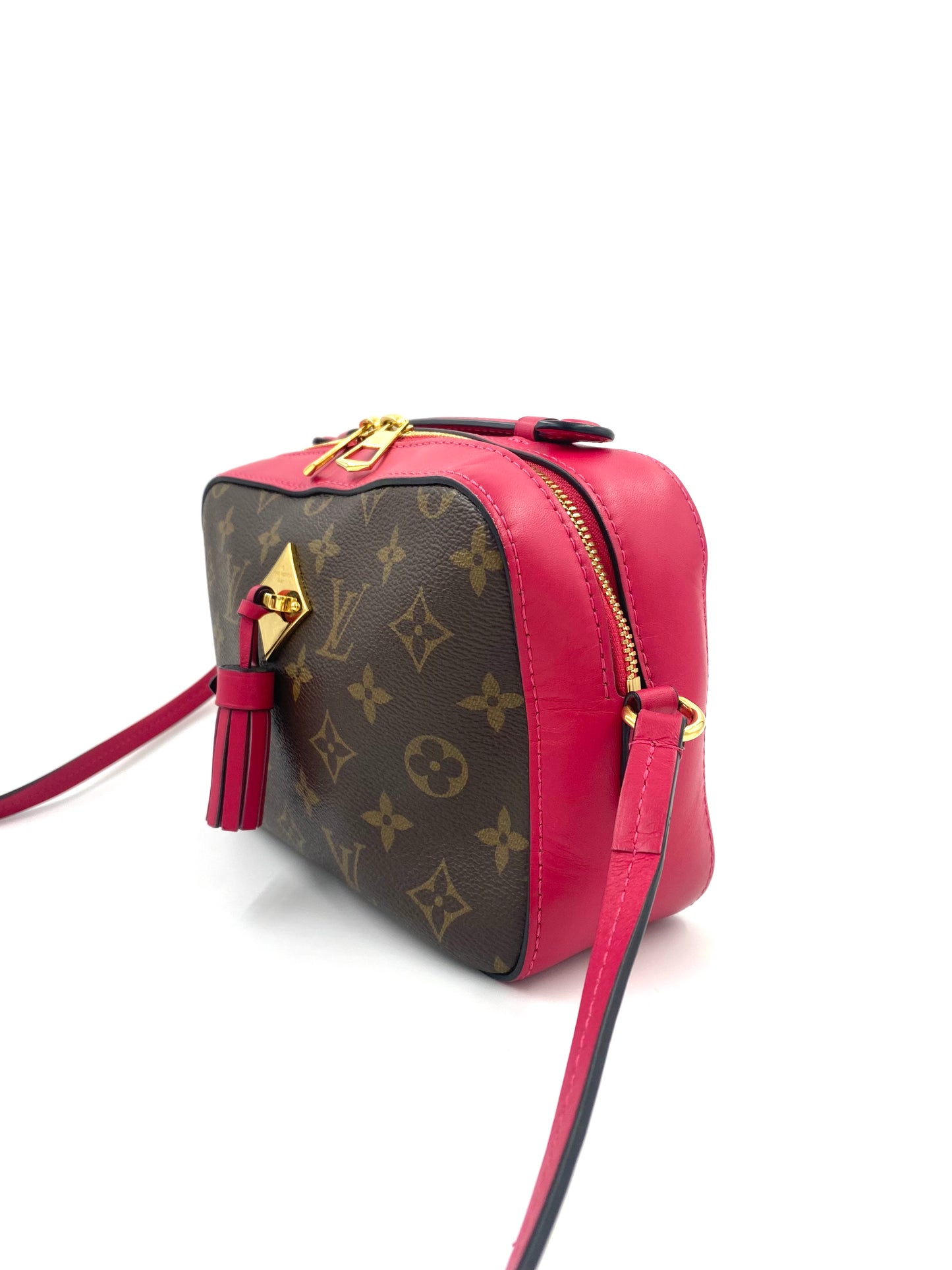 LOUIS VUITTON Saintonge Monogram fuchsia