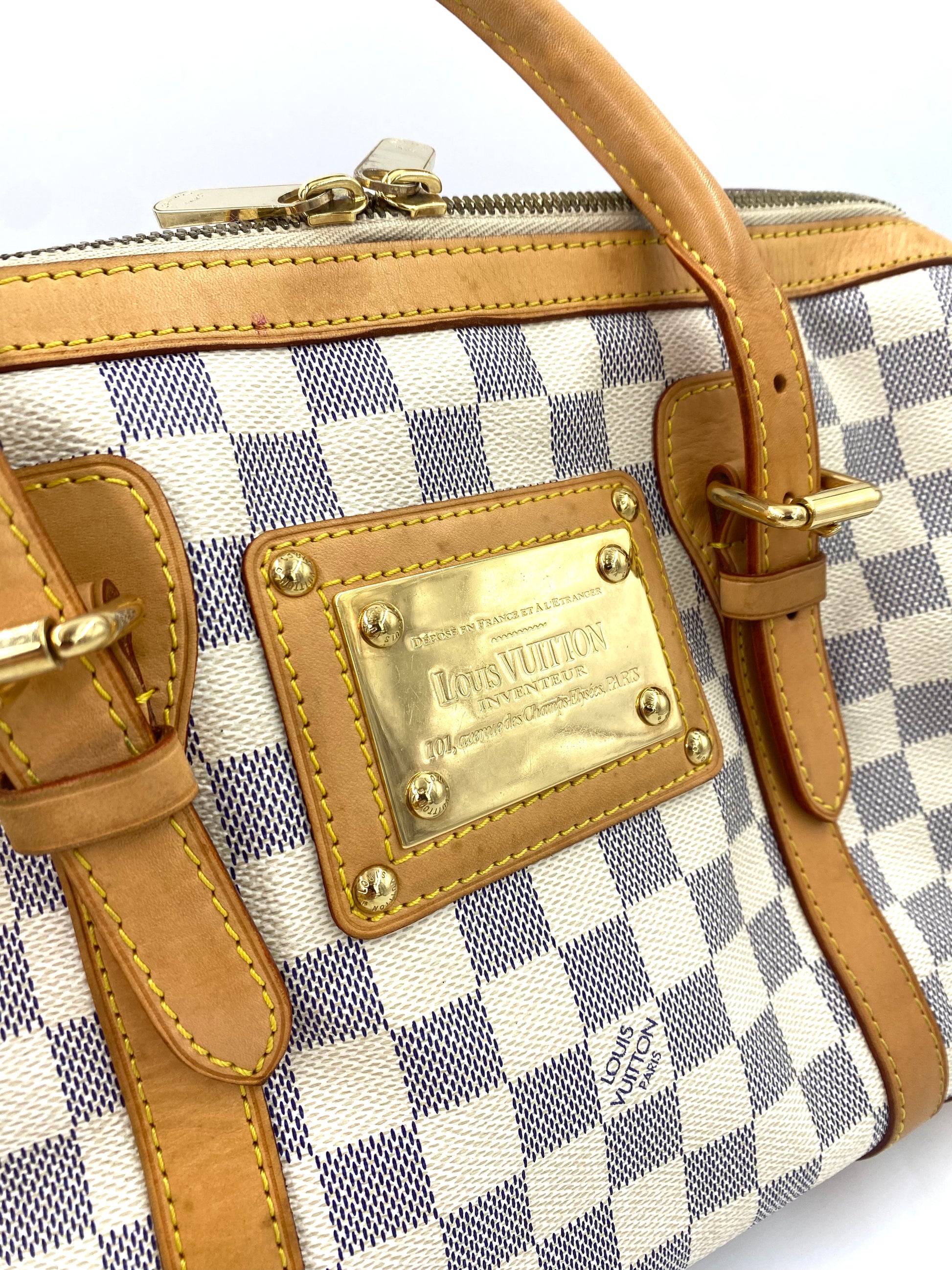 Louis Vuitton Damier Azur Berkeley Bag GORGEOUS – Lemon Tree Goods