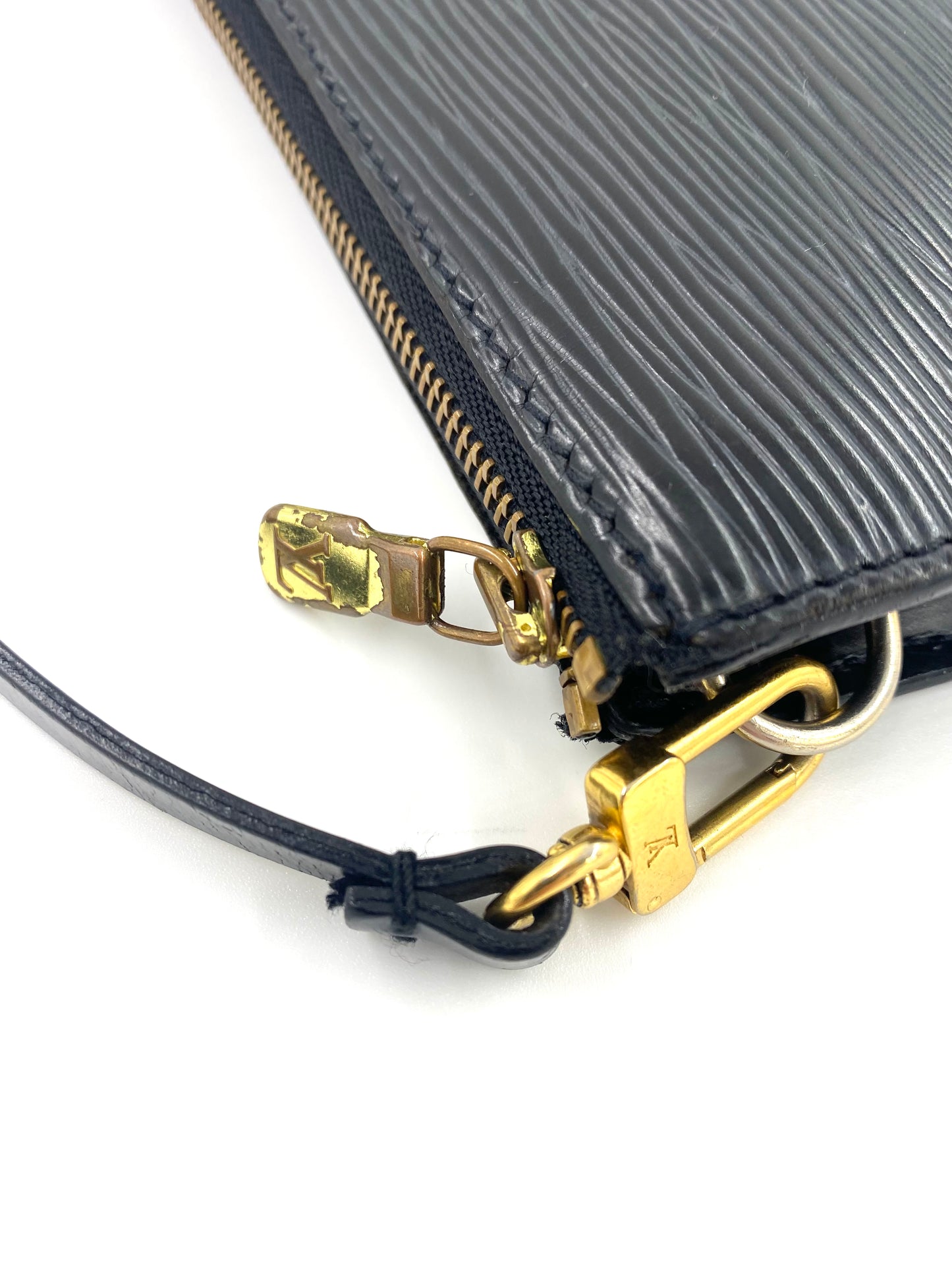 LOUIS VUITTON Clutch Pochette Epi noir schwarz