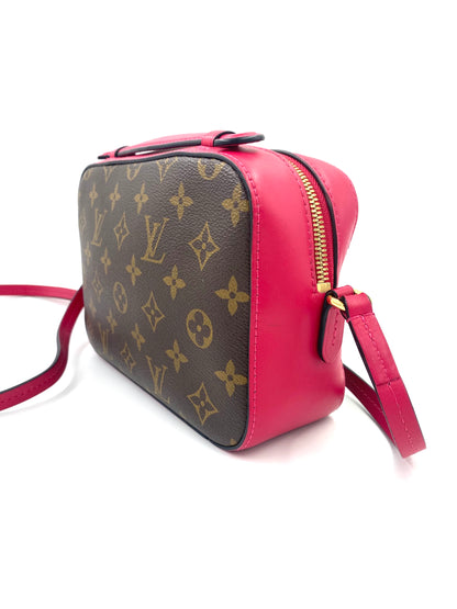 LOUIS VUITTON Saintonge Monogram fuchsia