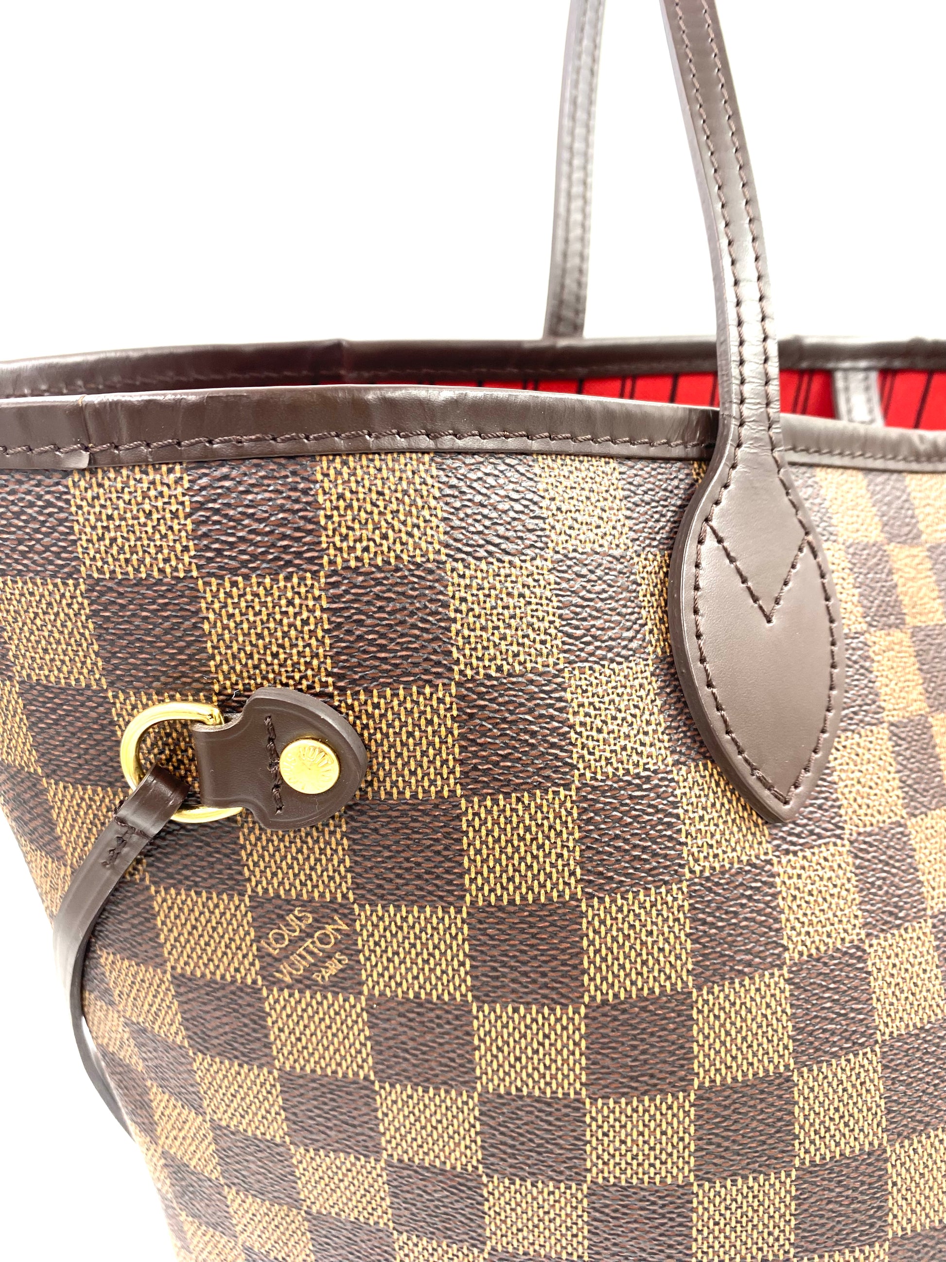 LOUIS VUITTON Neverfull MM Damier Ebene mit Pochette – Clutch