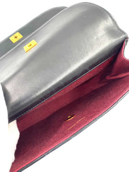 CHANEL Double Flap Bag schwarz / gold medium