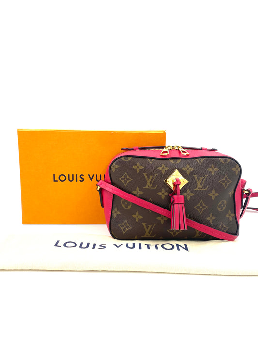 LOUIS VUITTON Saintonge Monogram fuchsia