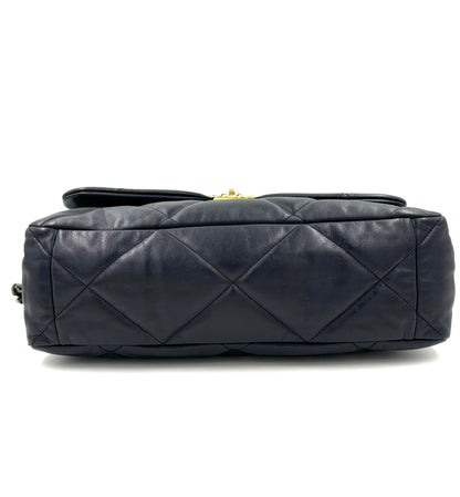 CHANEL 19 Flap Bag large navy Ziegenleder