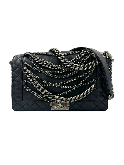 CHANEL Boy Bag Multichain schwarz