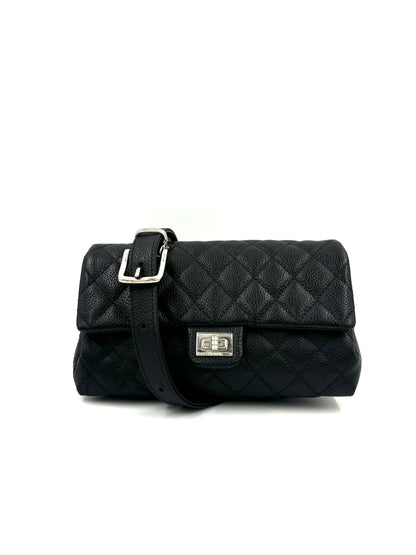 CHANEL 2.55 Mademoiselle Waist Bag Caviar schwarz