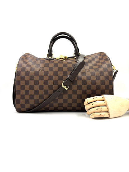 LOUIS VUITTON Speedy 35 Bandouliere Damier Ebene