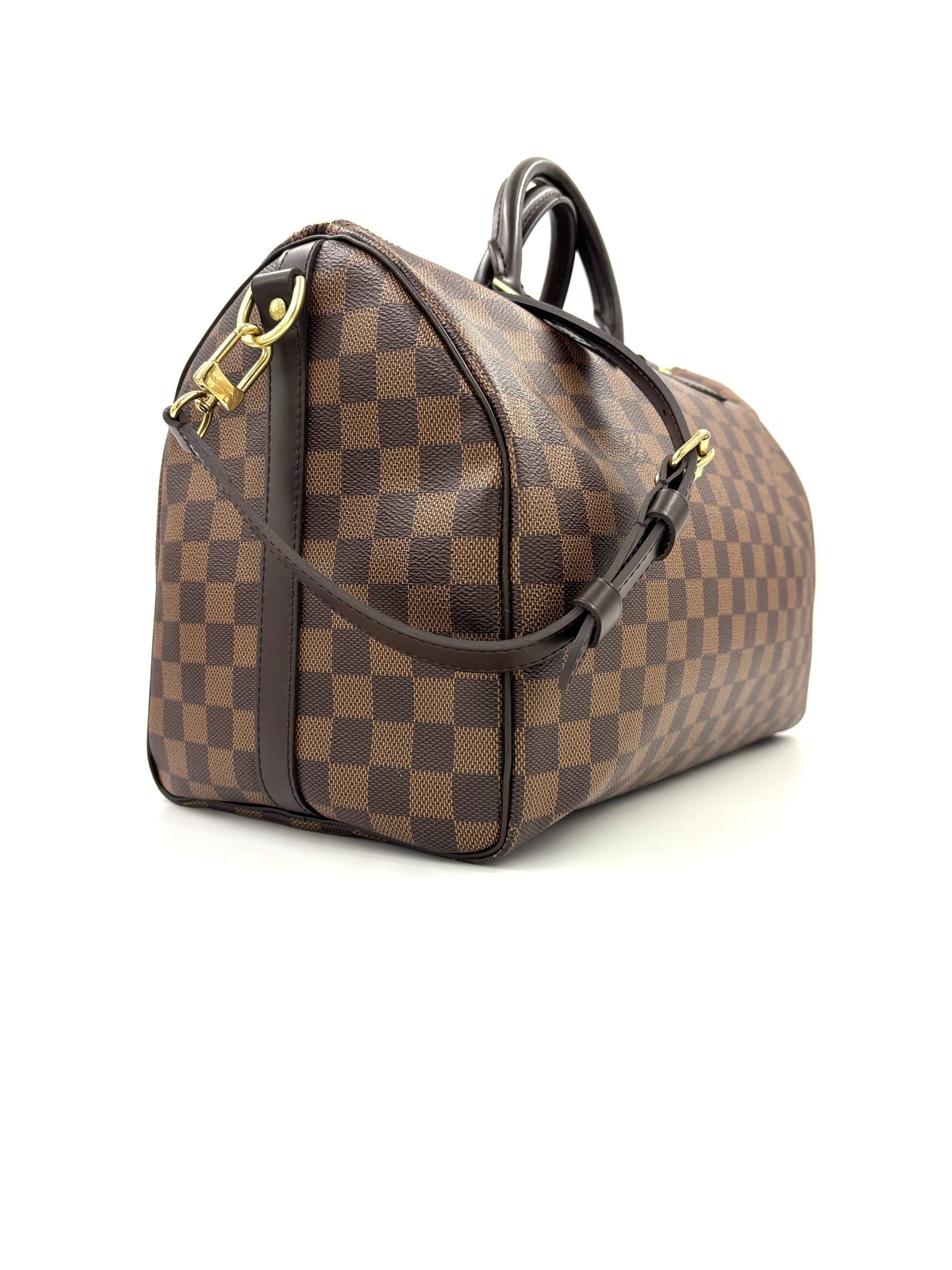 LOUIS VUITTON Speedy 35 Bandouliere Damier Ebene - Clutch & Macarons - AA3290 & Chip - Clutch & Macarons - 