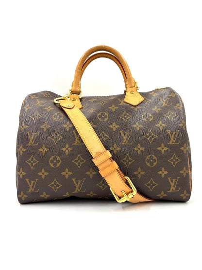 LOUIS VUITTON Speedy 30 Monogram Canvas mit Schulterriemen - Clutch & Macarons - TR0192 - Clutch & Macarons - 