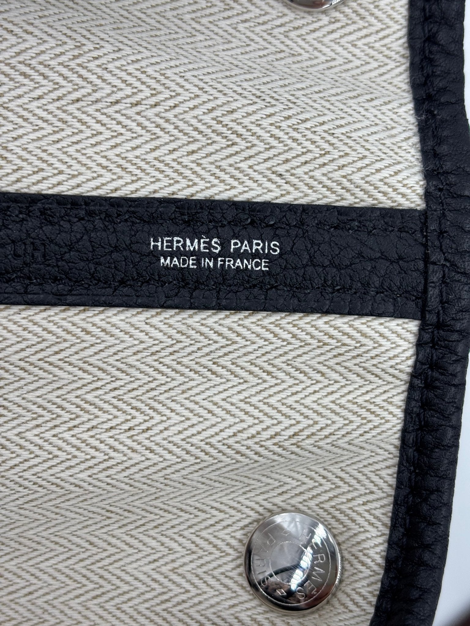 HERMÈS Garden Party 36 Togo schwarz - Clutch & Macarons - Stempel U; 2022 - Clutch & Macarons - 