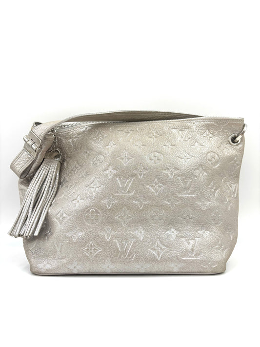 LOUIS VUITTON Shimmer Hobobag silber