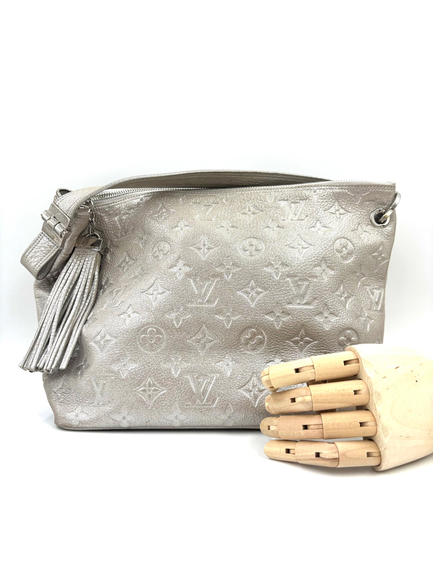 LOUIS VUITTON Shimmer Hobobag silber