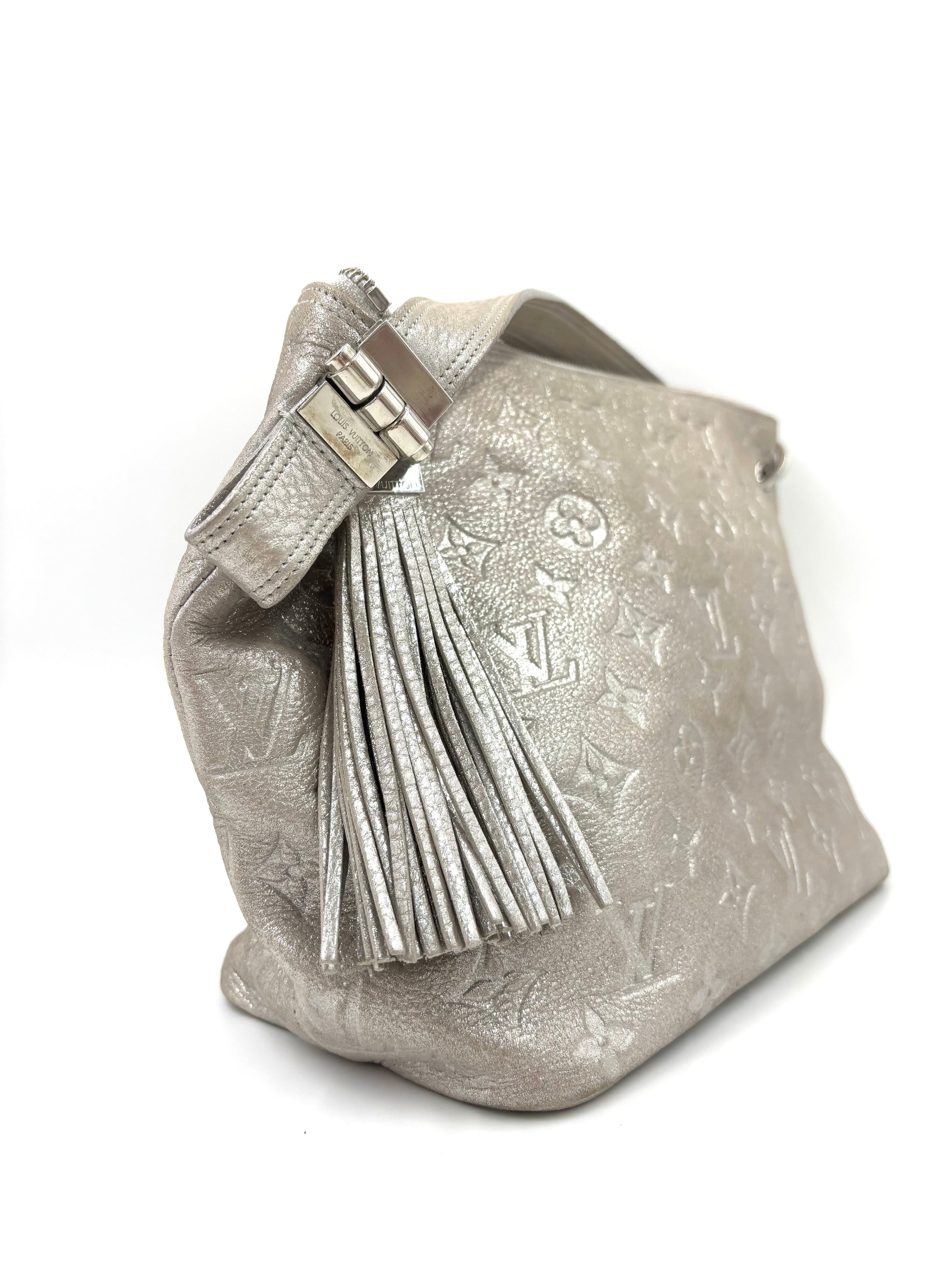 LOUIS VUITTON Shimmer Hobobag silber