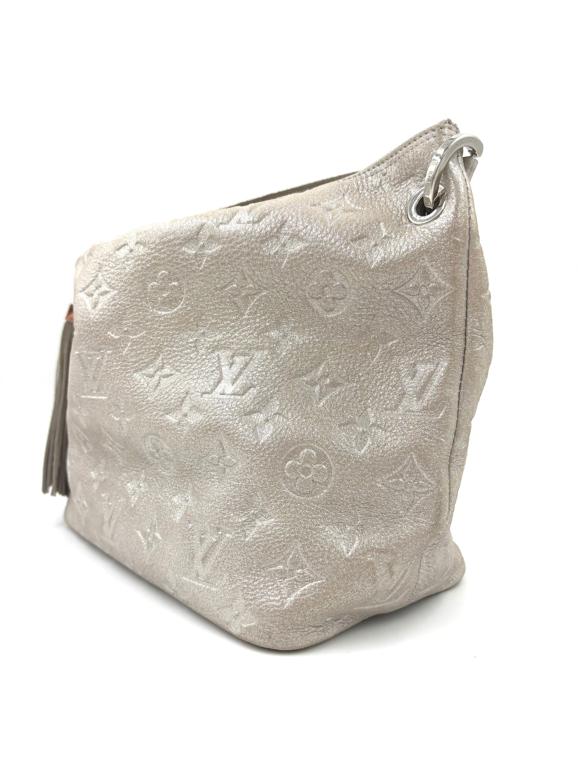 LOUIS VUITTON Shimmer Hobobag silber