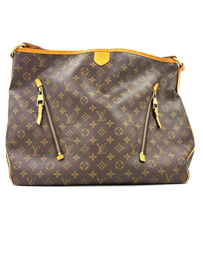 Louis Vuitton Delightful GM Handtasche aus Monogram Canvas mit dekorativen Reissverschlussen und Lederdetails