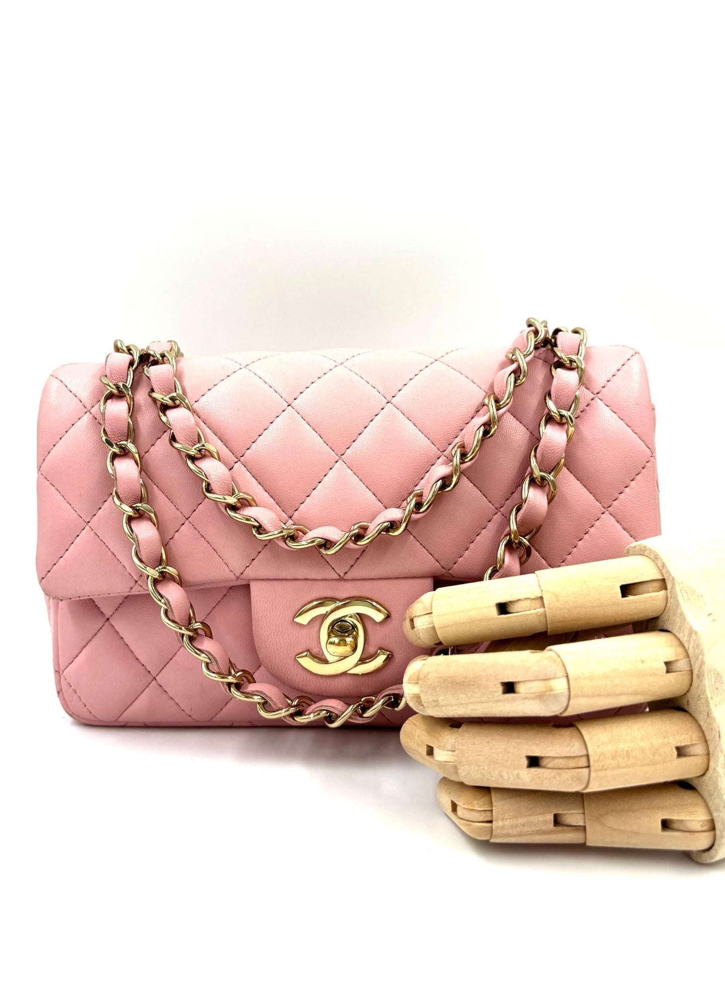 CHANEL Single Flap Bag mini Rectangular rosé - Clutch & Macarons - 31365369 - Clutch & Macarons - 