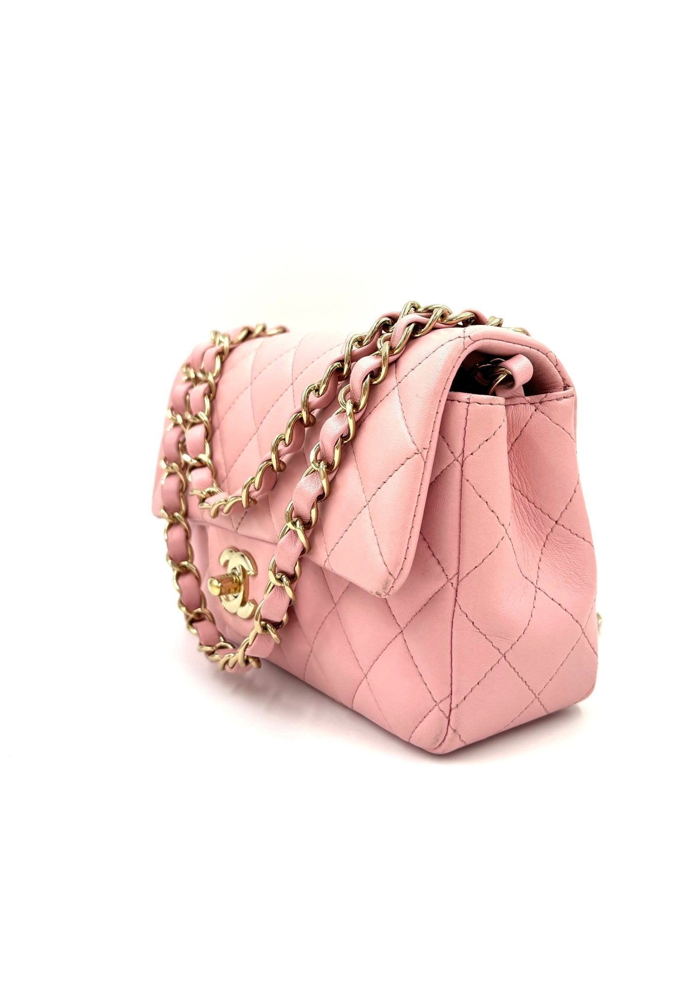 CHANEL Single Flap Bag mini Rectangular rosé - Clutch & Macarons - 31365369 - Clutch & Macarons - 